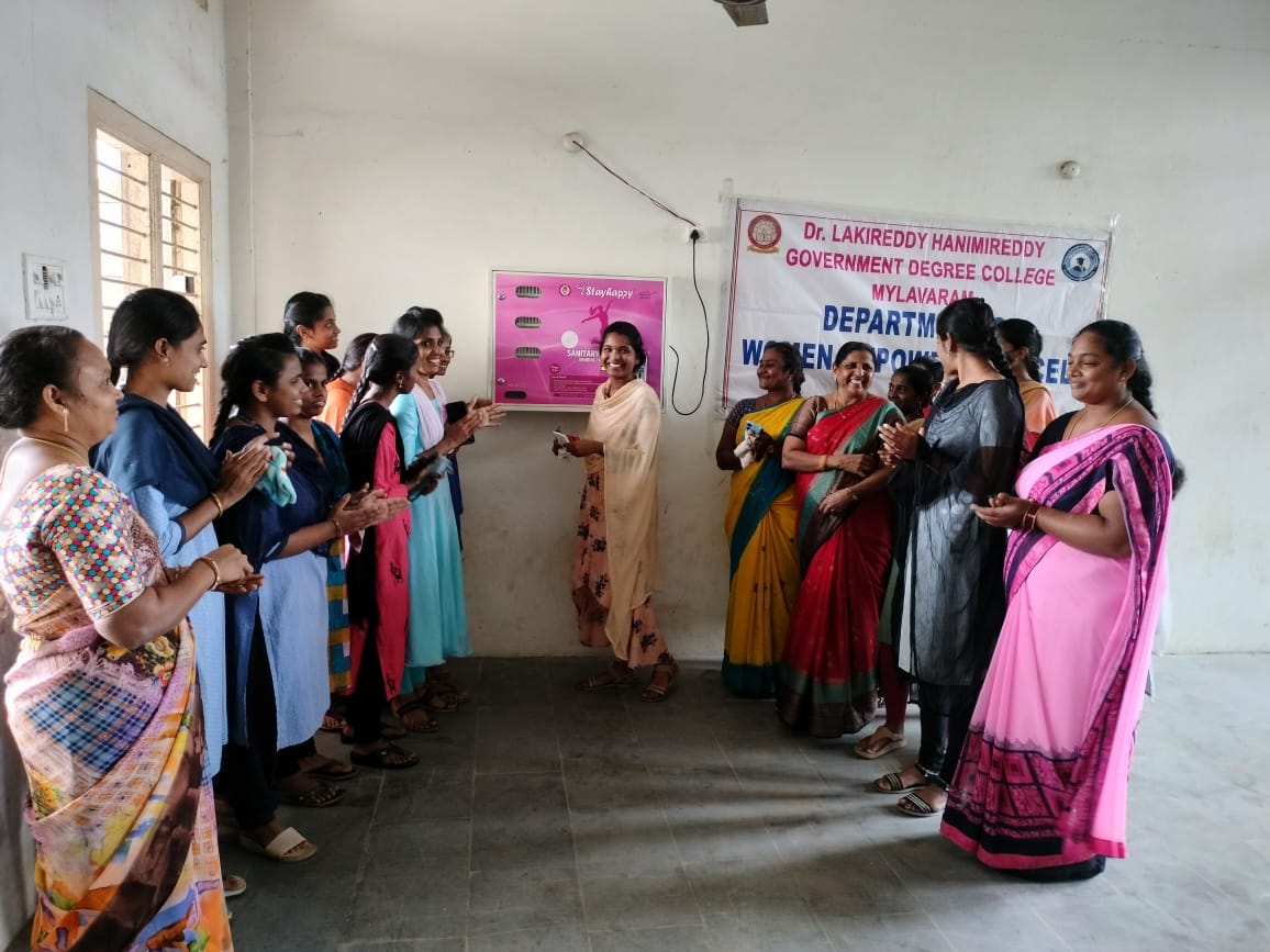 Installation of a sanitary vending machine in the Girls waiting room
