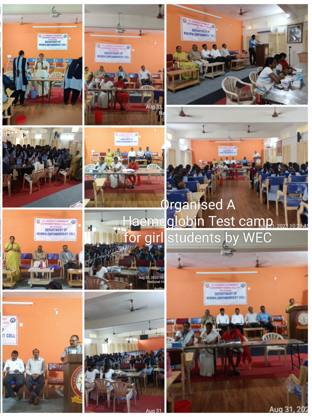 Hemoglobin Test Camp for Girls Students