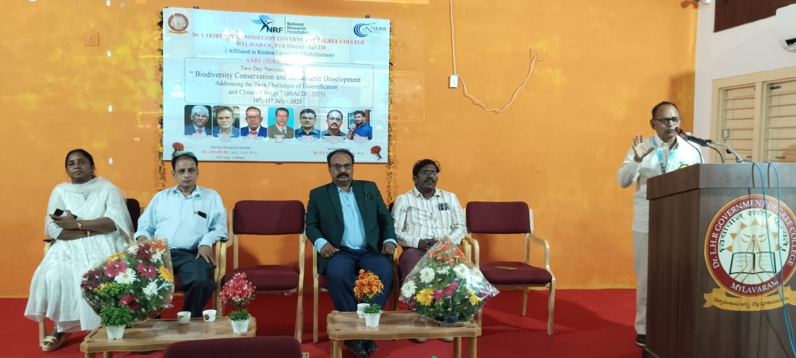 DEPT. OF BOTANY ANRF (SERB) SPONSORED TWO DAY NATIONAL SEMINAR ON "Biodiversity Conservation and Sustainable Development: Addressing the Twin Challenges of Desertification and Climate Change"