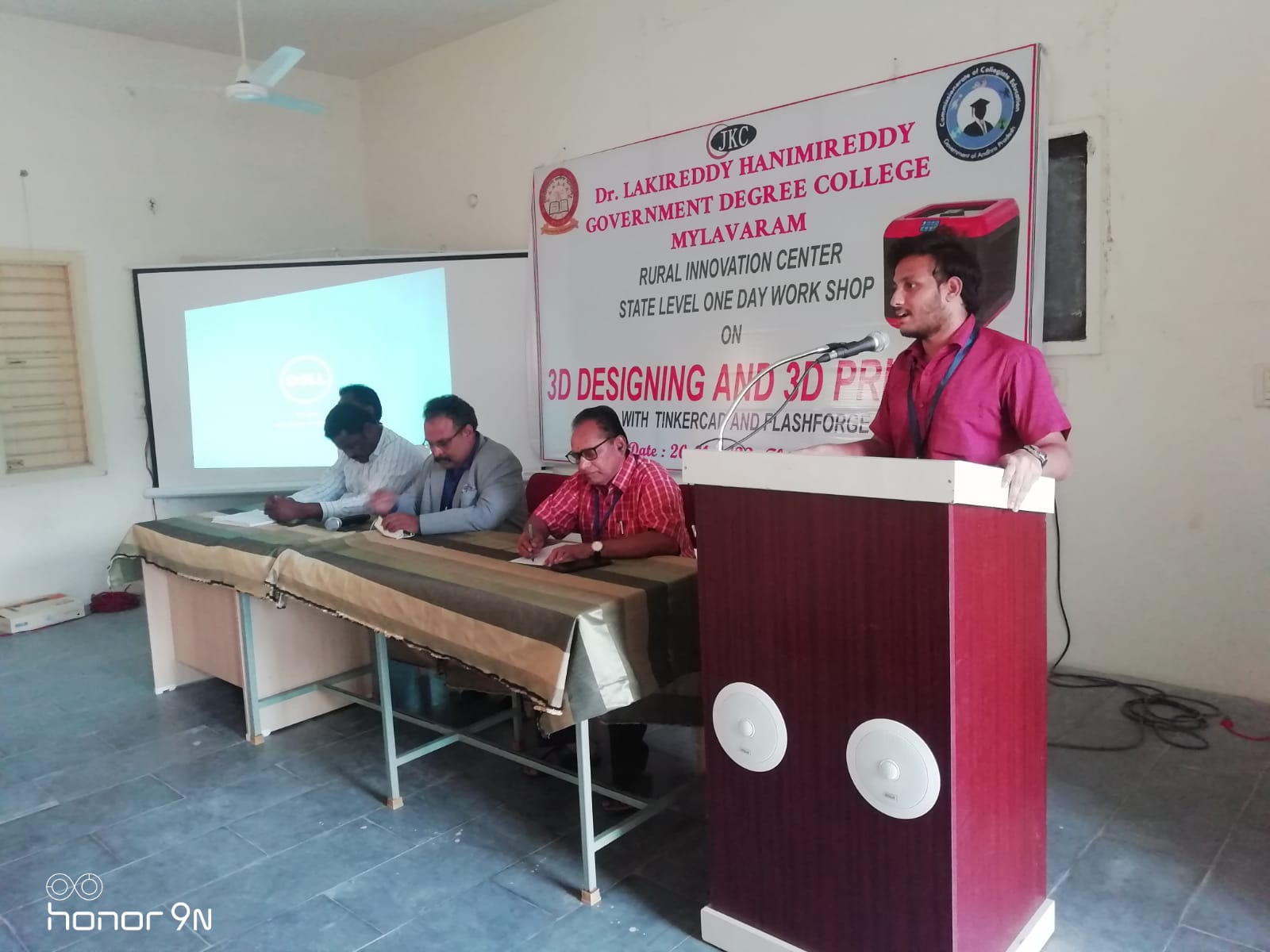 State Level One Day Workshop on 3D DESIGNING AND 3D PRINTING conducted.