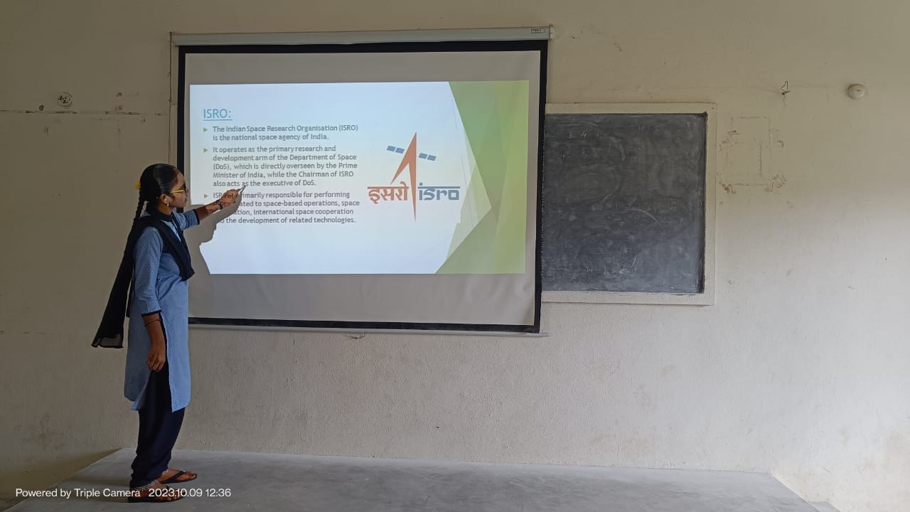 DEPT. OF PHYSICS COMPETITIONS HELD ON THE EVE OF WORLD SPACE WEEK