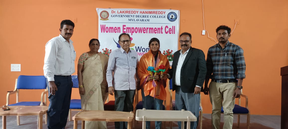 WOMEN EMPOWERMENT CELL Felicitation of Miss Trisha Pujitha, Cricketer