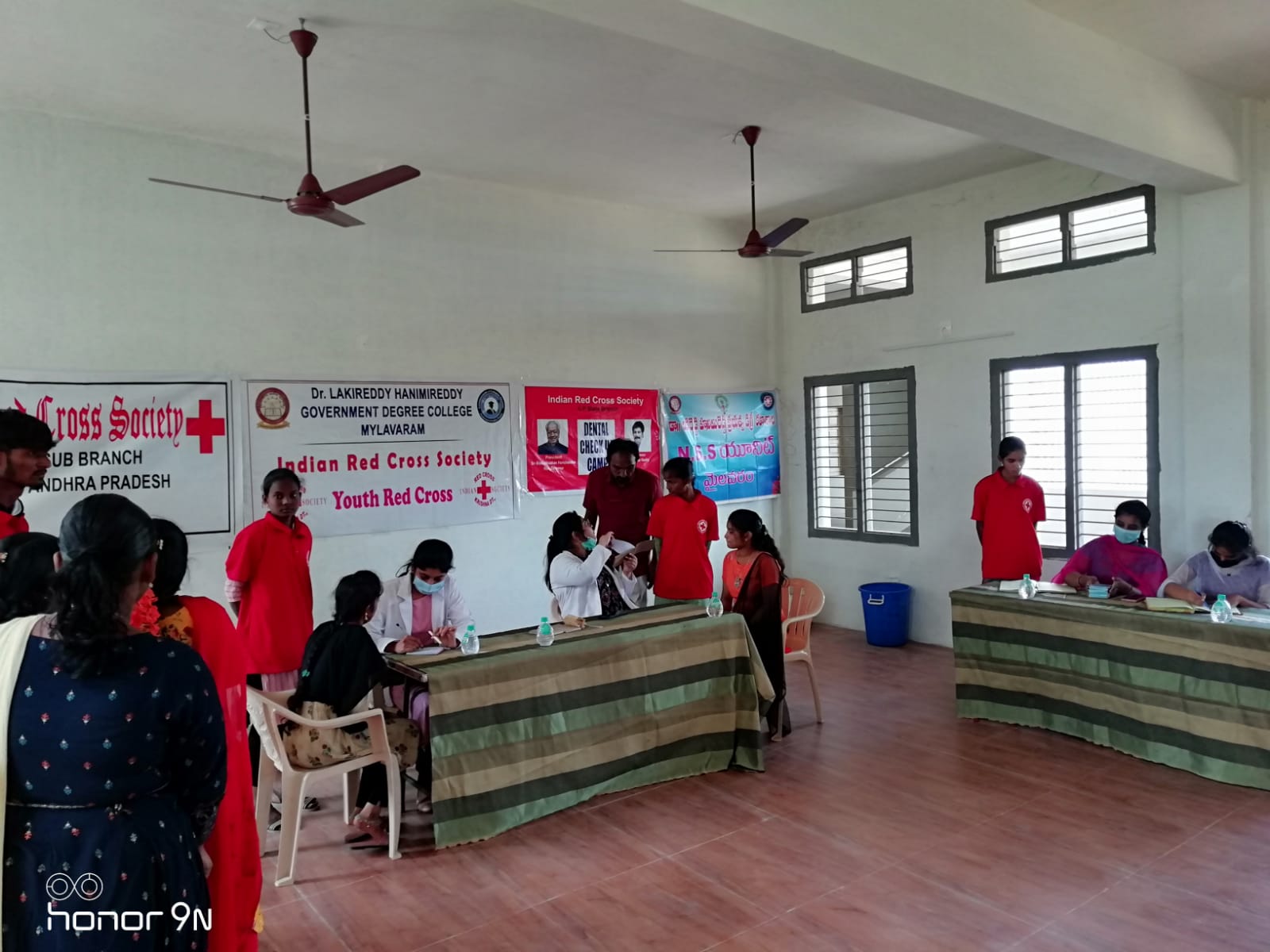 YOUTH RED CROSS FREE DENTAL CAMP YRC unit of our college conducted 'Free Dental Checkup Camp' today in association with Indian Red Cross Society, Mylavaram and Dr. Sridhar Dental Health Foundation. 348 students got oral checkup. Students with denta