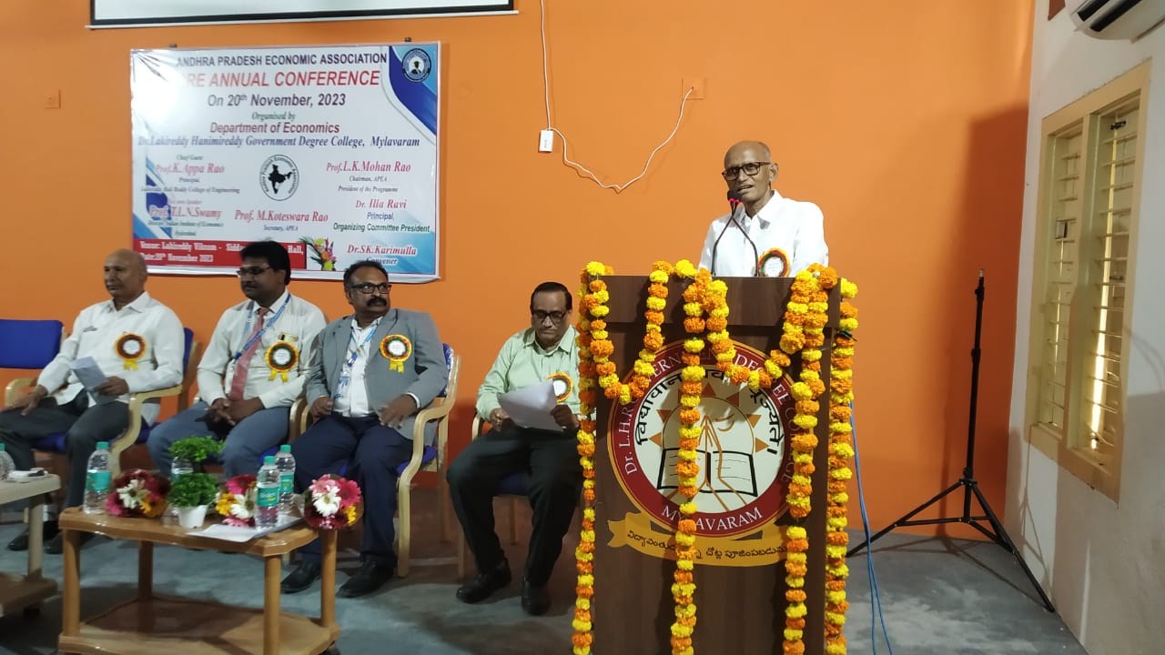 DEPT. OF ECONOMICS PRE-ANNUAL CONFERENCE OF AP ECONOMIC ASSOCIATION Theme: Economic Progress and Social Development