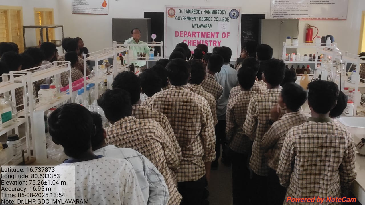 DEPTS. OF CHEMISTRY, BOTANY, ZOOLOGY, PHYSICS AND COMPUTER SCIENCE SCHOOL TO LAB PROGRAMME ON 05-08-2025
