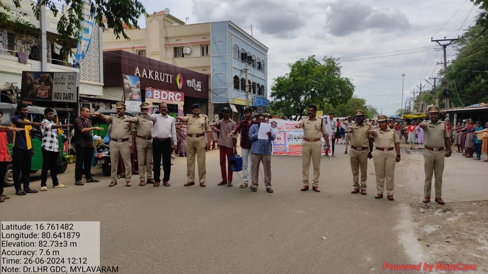 CONDUCTED AWARENESS MEETING ON DRUG ABUSE, TOOK OUT A RALLY AND FORMED A HUMAN CHAIN WITH NSS AND YOUTH RED CROSS VOLUNTEERS.
