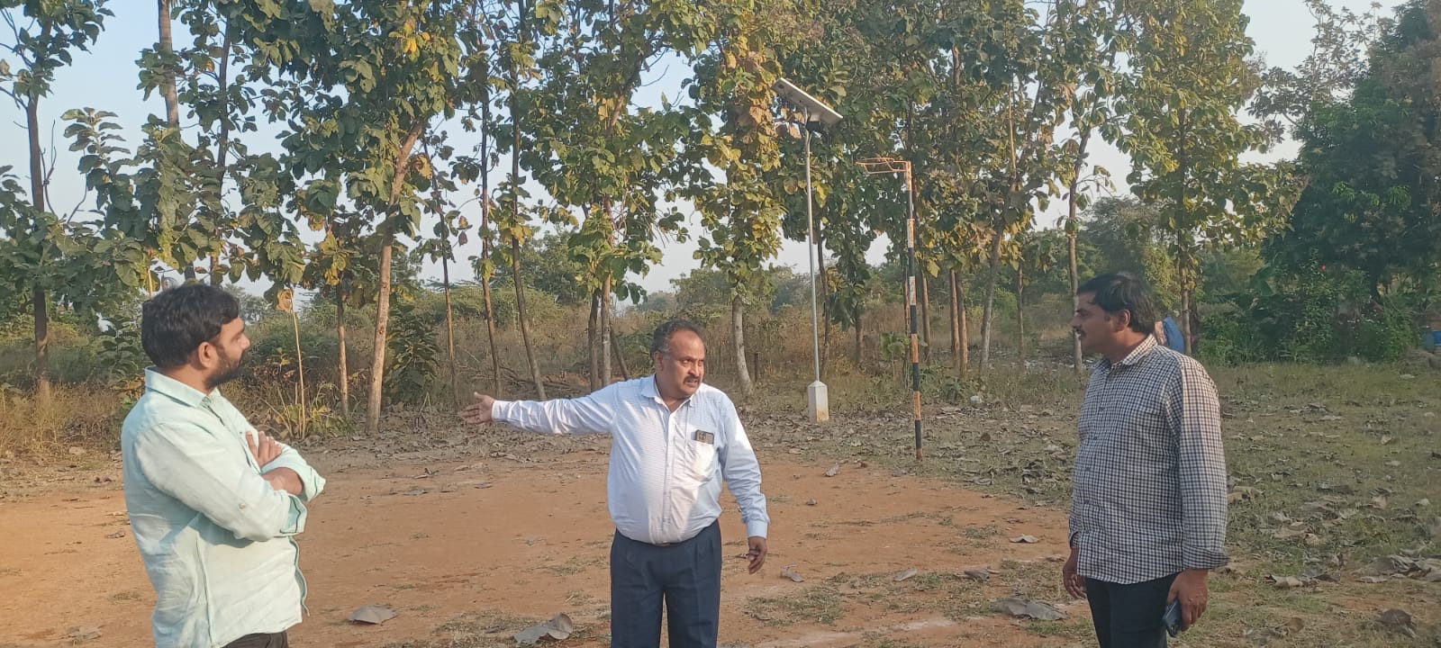 PM USHA PROJECT The tenders for new library and academic block (G+2) are approved. The civil engineers from M/s Krishi Constructions visited the college today.