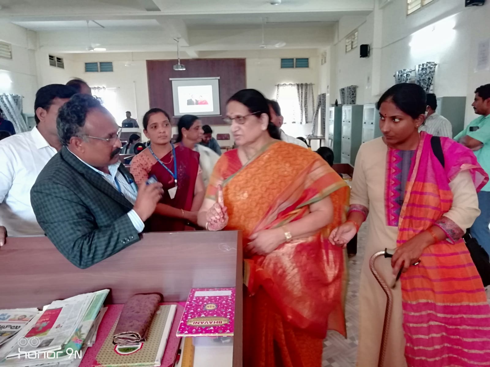 INAUGURATION OF DIGITAL LIBRARY "Smt. Vijayalakshmi Knowledge Resource Centre", the Digital Library of the college is inaugurated by Smt. Lakireddy Vijayalakshmi garu, wife of Dr. Lakireddy Hanimireddy. She donated Rs. 18 lakhs worth of computers